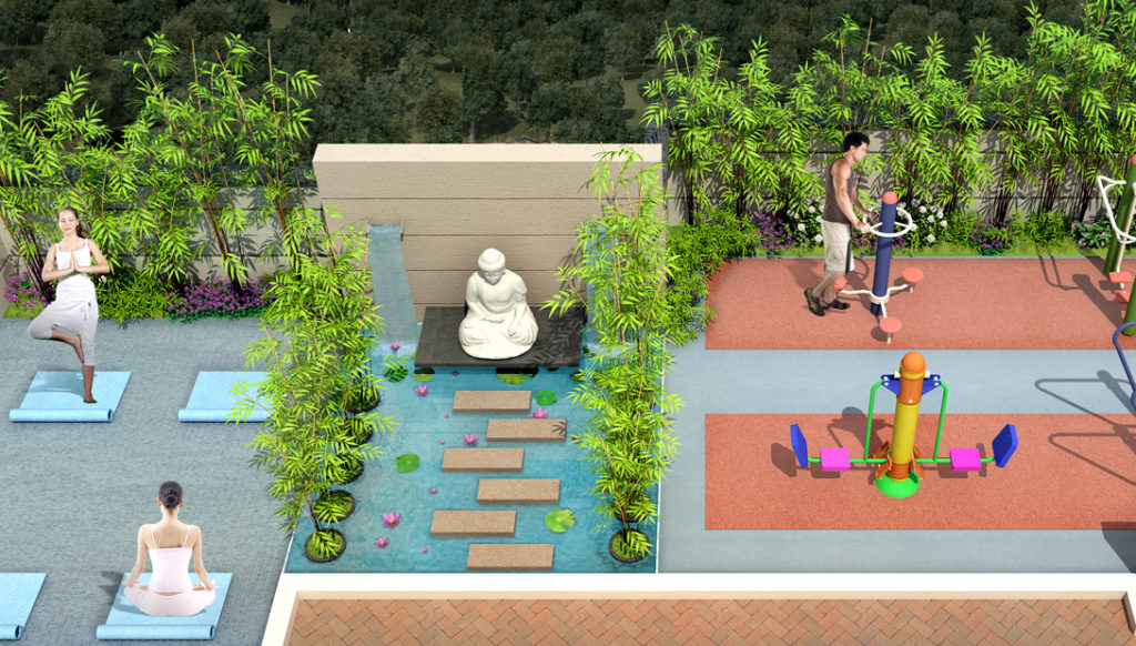 Ecstasia Top Terrace Yoga Area