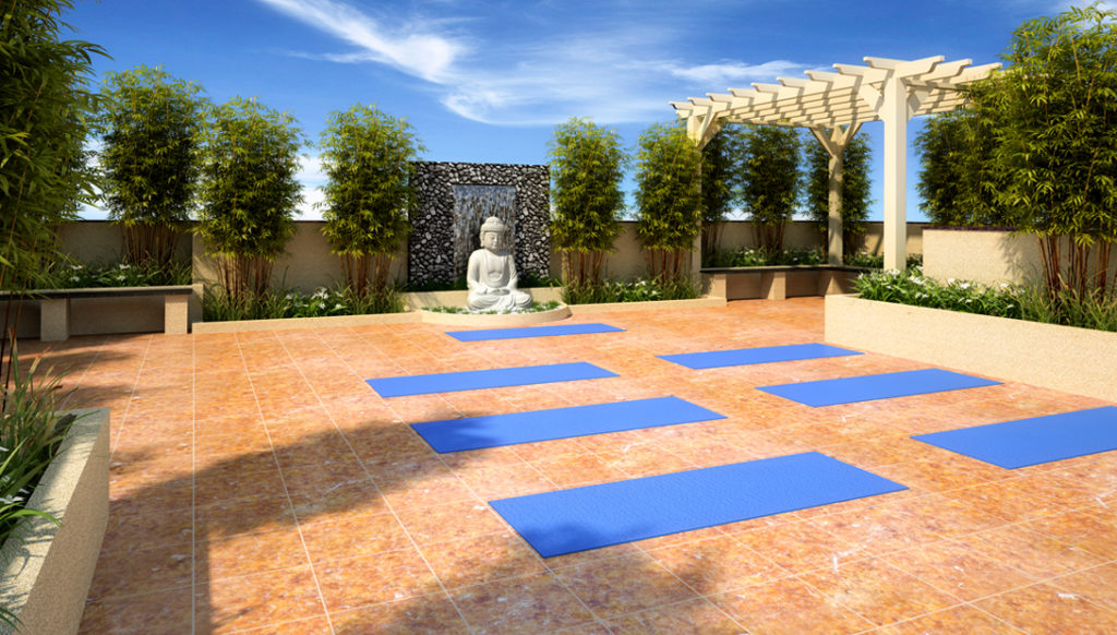 Essenseia II Top Terrace meditation area