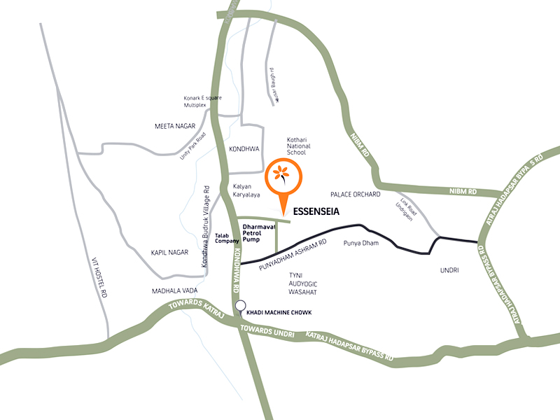 Essenseia Location map